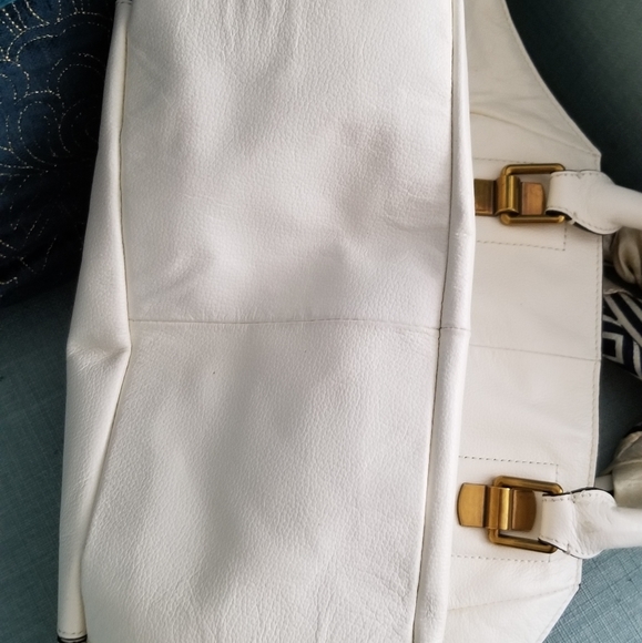 Elliott Lucca White Leather Bag - Picture 3 of 4